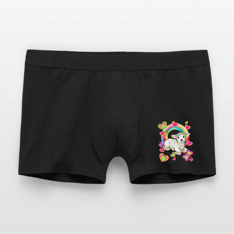 Rainbow Sheep Sheep Easter Easter Lamb Child Men's Boxer Shorts