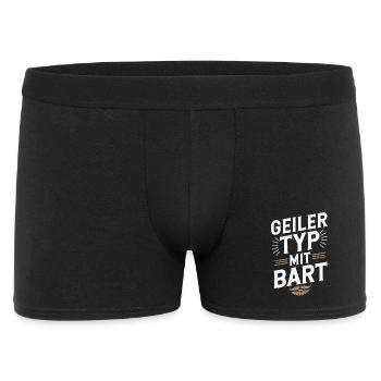 guy with beard beard barber full beard - Men's Boxer Shorts - black - Front