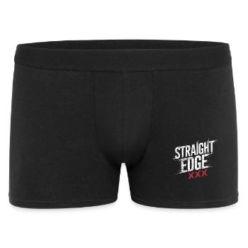 Straight Edge Lettering for Straight Edger Life - Men's Boxer Shorts - black - Front