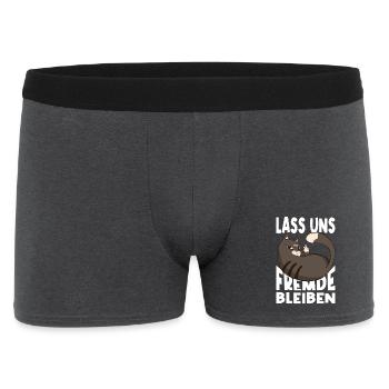 Lass Uns Fremde Bleiben - Männer Boxer Shorts - Anthrazit - Vorne