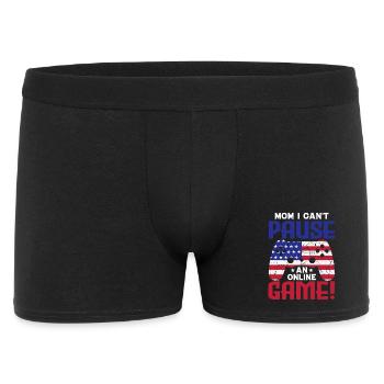 Maman Je ne peux pas mettre en pause – Motif drôle de joueur en ligne - Boxer Homme - noir - Devant