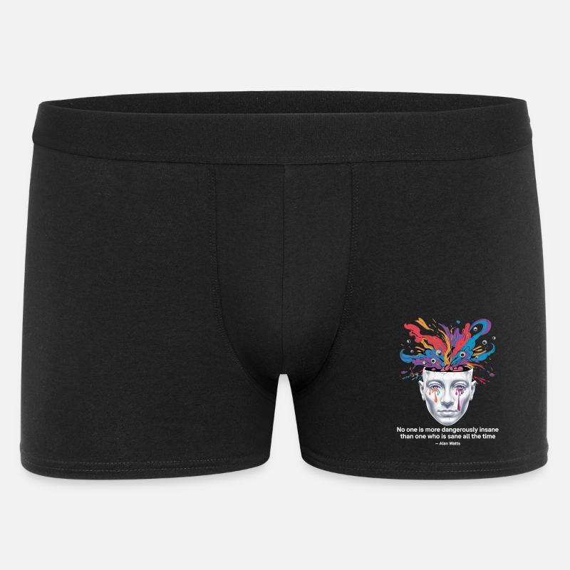 Mind Unleashed | Watts Psychedelic Insight - Boxer Homme - noir