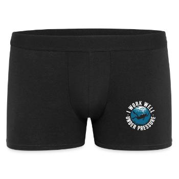 Diving I Work Well Under Pressure Diver Diving - Men's Boxer Shorts - black - Front