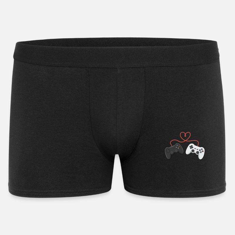 Heartwired Controllers Duo - Men's Boxer Shorts - black
