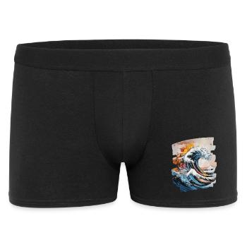 Waves and sea - Men's Boxer Shorts - black - Front
