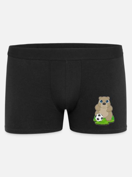 Bear Soccer Player Soccer - Men's Boxer Shorts - black