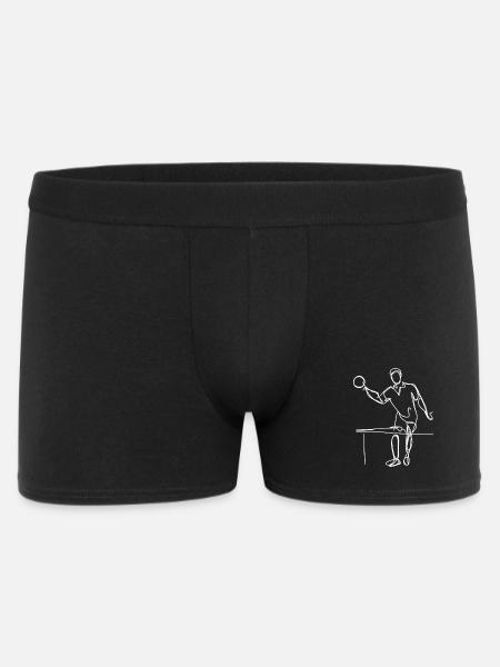 Ping Pong Player Sketch - Men's Boxer Shorts - black
