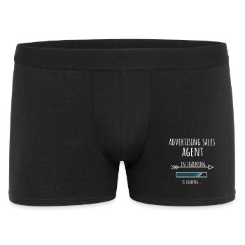 Advertising Sales Agent in Training Profession - Men's Boxer Shorts - black - Front