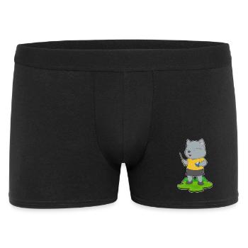Cat Teacher Book School - Men's Boxer Shorts - black - Front