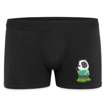 École de lecture des enseignants Panda - Boxer Homme - noir - Devant