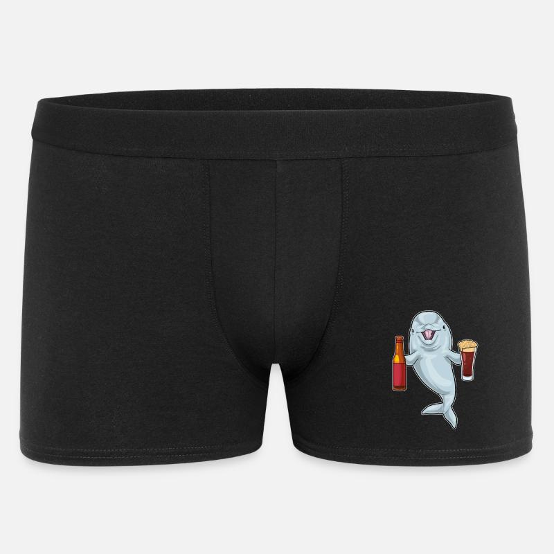 Bouteille de bière Dolphin - Boxer Homme - noir