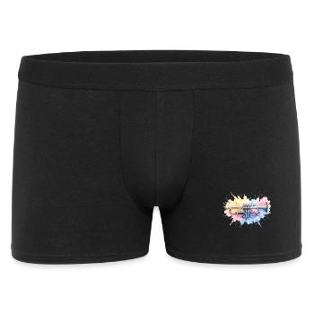 Colorful Trumpet Watercolor Watercolor Paint Splash - Men's Boxer Shorts - black - Front