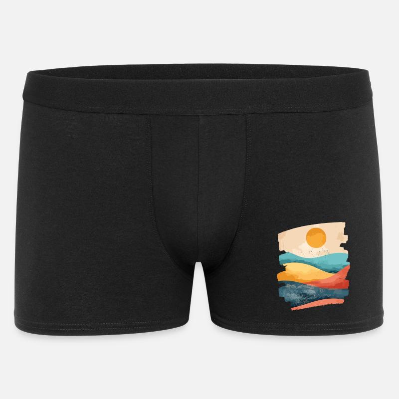 Sommer Sonne - Männer Boxer Shorts - Schwarz