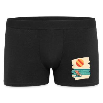 Plage du soleil d’été - Boxer Homme - noir - Devant