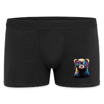 Ferret Ferret Polecat Marten Weasel Cute Ferret - Men's Boxer Shorts - black - Front