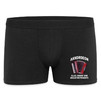 Akkordeon - Alles andere sind Begleitinstrumente - Männer Boxer Shorts - Schwarz - Vorne
