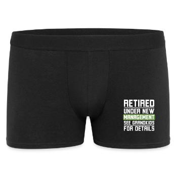 Retraité sous une nouvelle direction Voir petits-enfants - Boxer Homme - noir - Devant