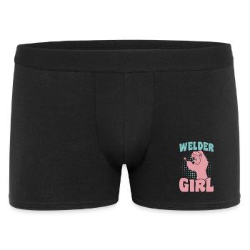 Soudeur drôle - Boxer Homme - noir - Devant
