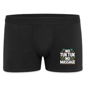 No Tuk Tuk No Massage Thailand Bali Backpacker - Männer Boxer Shorts - Schwarz - Vorne