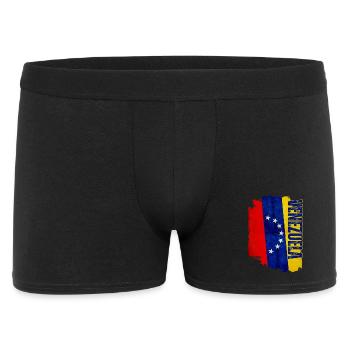 Vertical Venezuelan flag, I love Venezuela - Men's Boxer Shorts - black - Front
