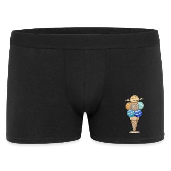 Planet Cream Cone in Anime Style - Men's Boxer Shorts - black - Front