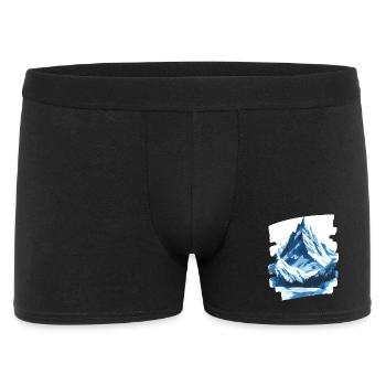 Berge Klettern Kletterer Wandern - Männer Boxer Shorts - Schwarz - Vorne