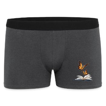 Livre Papillon - Boxer Homme - charbon - Devant