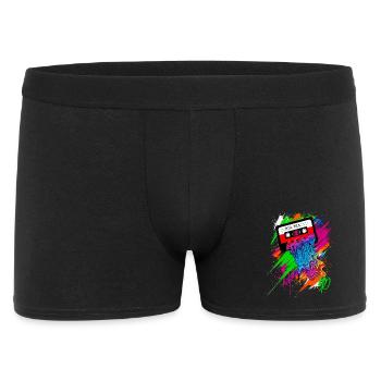 The 90s Sound - Graffiti Cassette Colorful Neon - Men's Boxer Shorts - black - Front