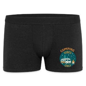 Camping Vibes Only - Leisure Design - Men's Boxer Shorts - black - Front