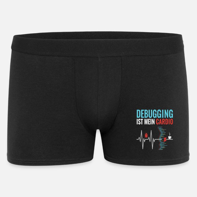 Debugging ist mein Cardio - Programmierer Nerd - Männer Boxer Shorts - Schwarz