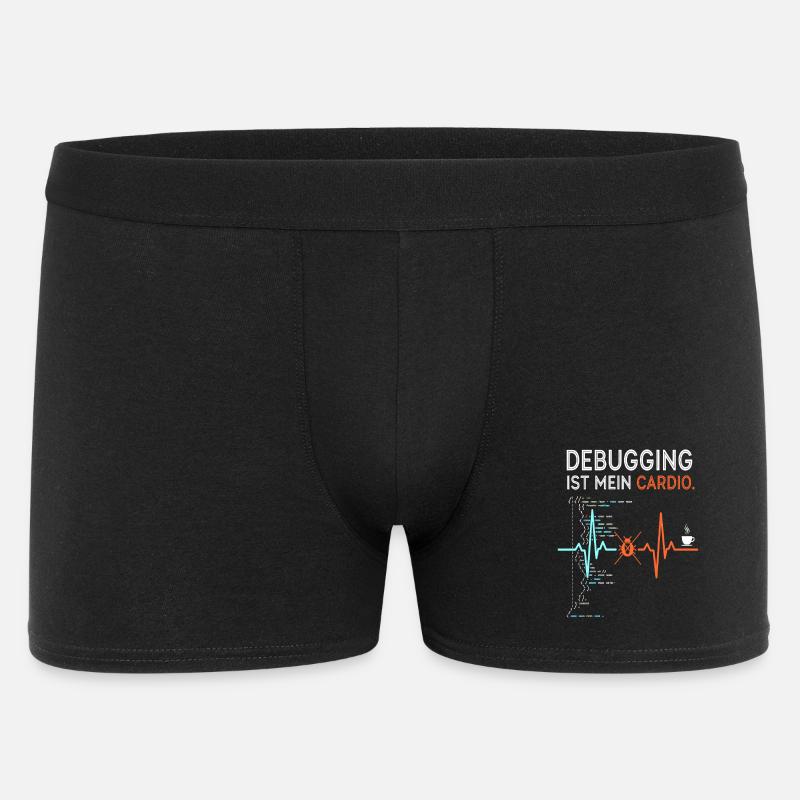 Debugging ist mein Cardio - Computer Nerd - Männer Boxer Shorts - Schwarz
