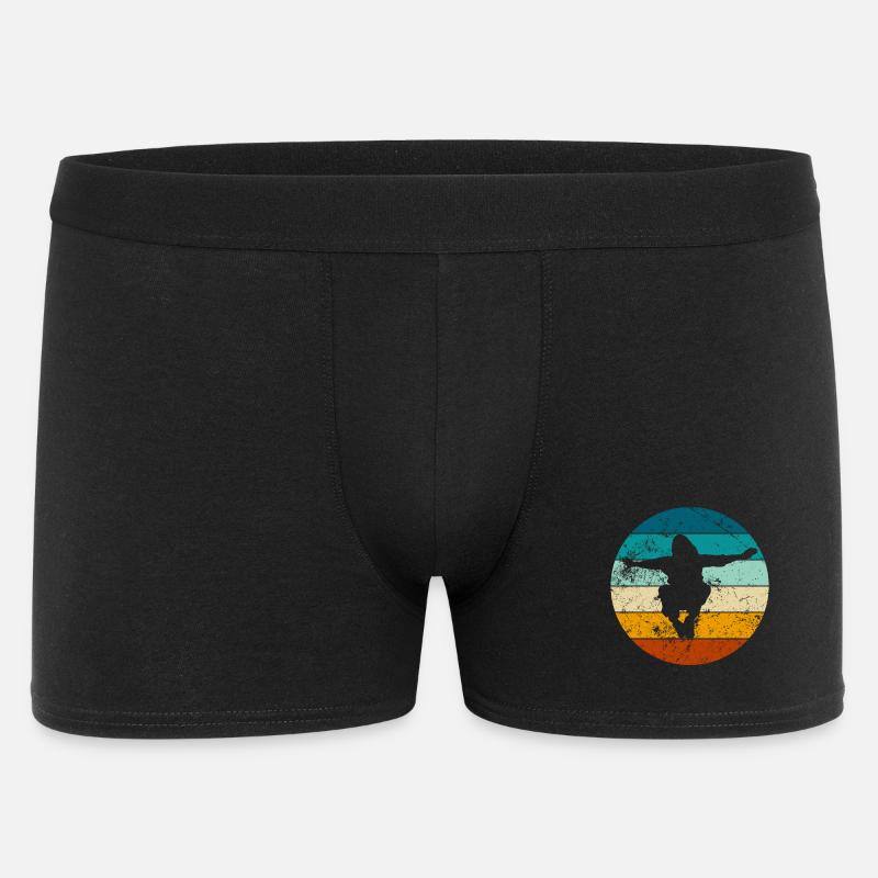 Parkour Sprung - Dynamisches Urban Design - Männer Boxer Shorts - Schwarz
