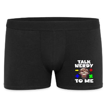 TALK NERDY TO ME - TEACHET GIFT - Men's Boxer Shorts - black - Front