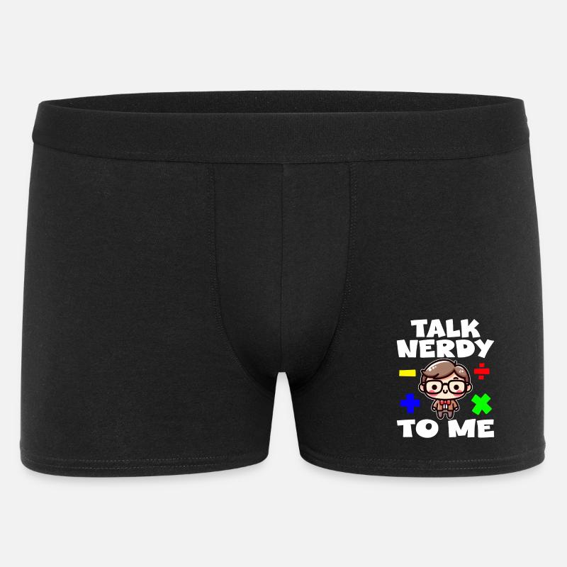 TALK NERDY TO ME - TEACHET GIFT - Boxer Homme - noir