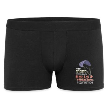Mut zum Flug - Männer Boxer Shorts - Schwarz - Vorne