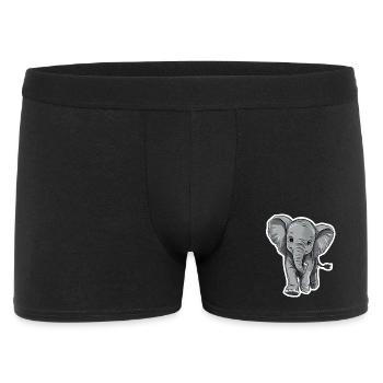 Elephant - Men's Boxer Shorts - black - Front