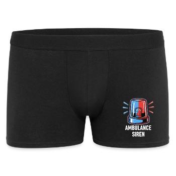 Sirène d’ambulance - Boxer Homme - noir - Devant