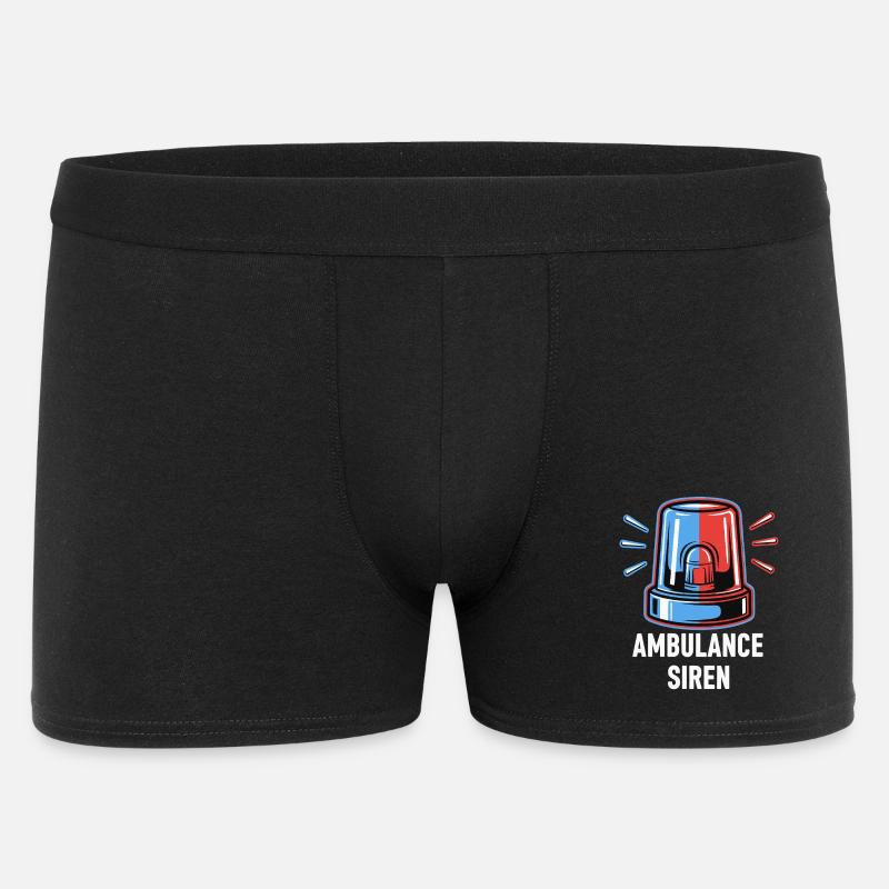 Sirène d’ambulance - Boxer Homme - noir