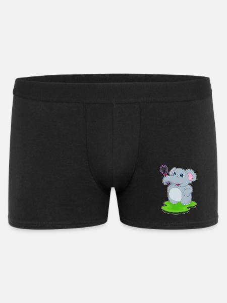 Elephant Tennis Racket - Men's Boxer Shorts - black