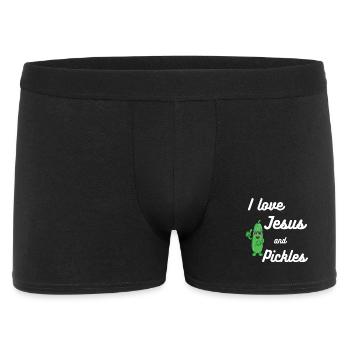 Pickles and Jesus Religious - Men's Boxer Shorts - black - Front