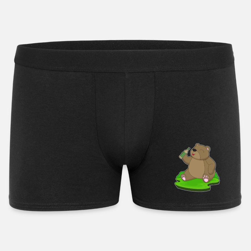 Bear bouteille de bière - Boxer Homme - noir