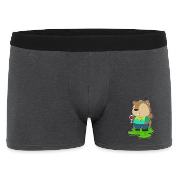 Squirrel Red Wine - Men's Boxer Shorts - charcoal grey - Front