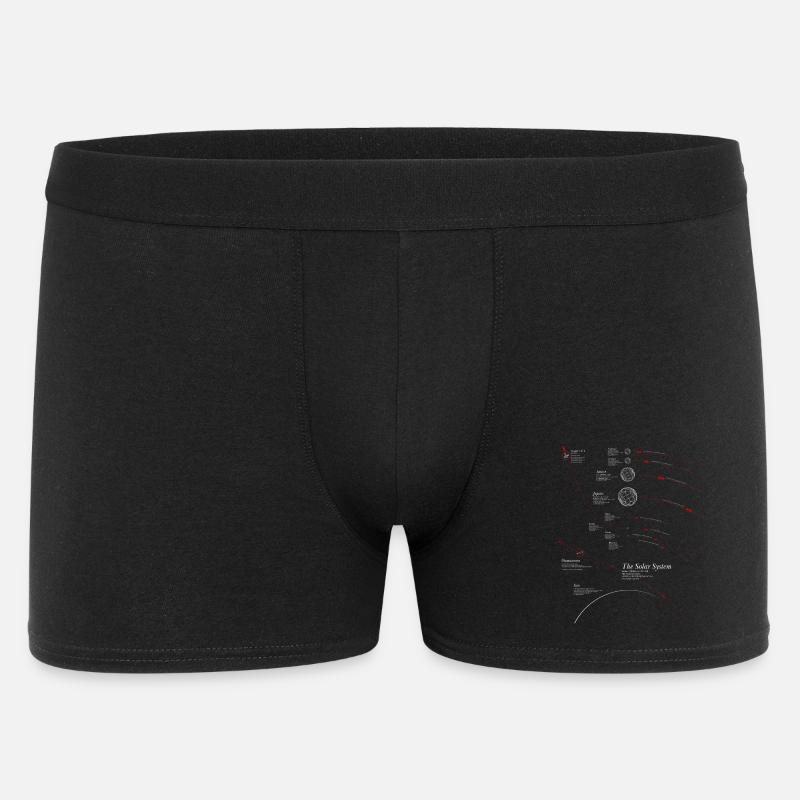 Solar System Infographic - Men's Boxer Shorts - black