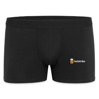 ELEKTRIKER BIER BIERLEKTRIKER - Männer Boxer Shorts - Schwarz - Vorne