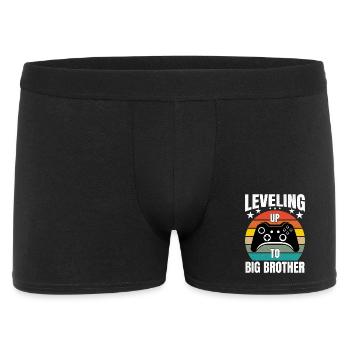 Leveling Up To Big Brother Gaming Gamer Brother - Men's Boxer Shorts - black - Front