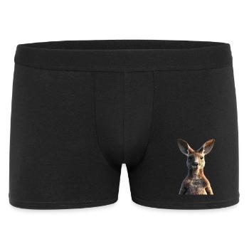 Kangaroo Australia Outback Wild Cute Kangaroos - Men's Boxer Shorts - black - Front