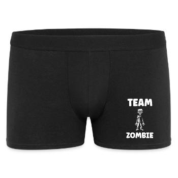 Energetic Zombie Design with Text - Men's Boxer Shorts - black - Front