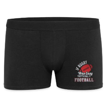 Humour Football Rugby T-Shirt - Boxer Homme - noir - Devant