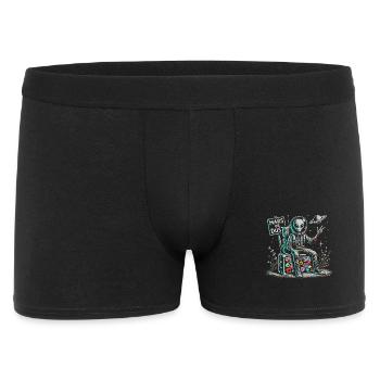 Astronaute extraterrestre avec des éléments spatiaux - Boxer Homme - noir - Devant