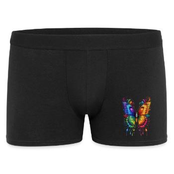 ailes de papillon papillons colorés - Boxer Homme - noir - Devant
